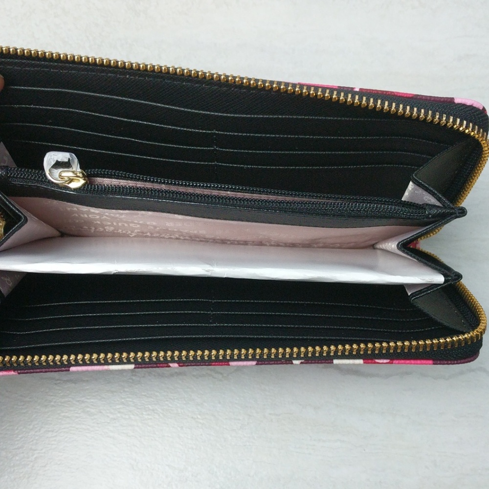 Kate Spade Floral Young Lane Lacey Zip Wallet - Picture 3 of 8